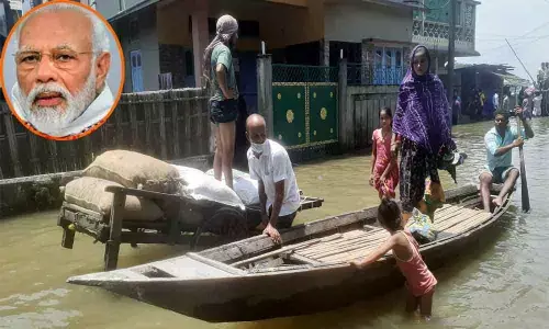 PM Modi assures support to Assam in dealing flood disaster