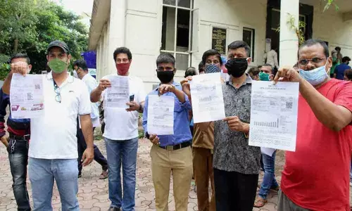 People protest against inflated electricity bills