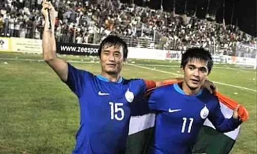 Bhaichung Bhutia and Sunil Chhetri