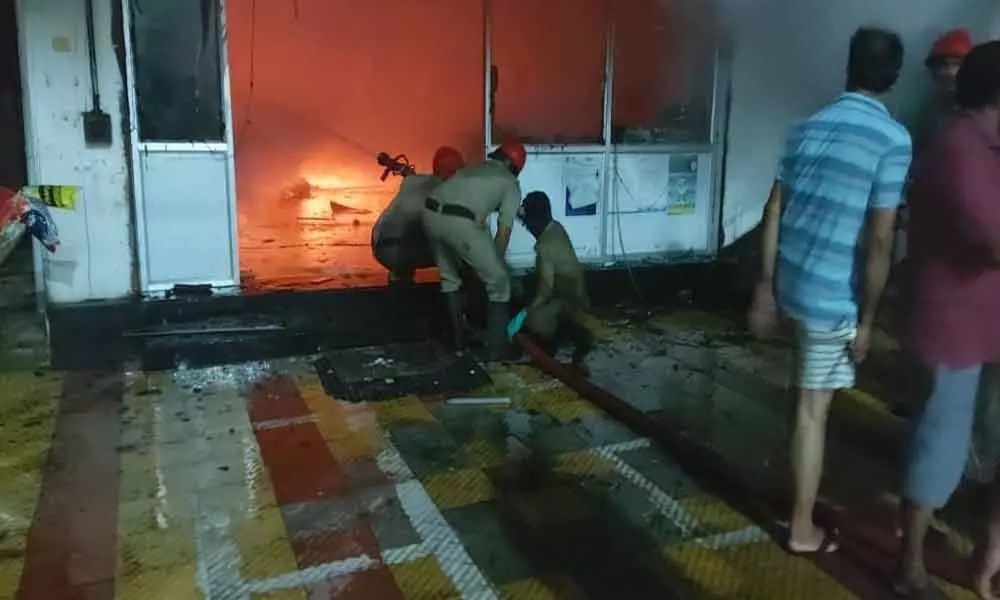 Yet another fire mishap in Visakhapatnam. This time in super market