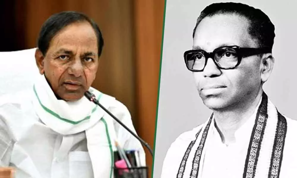 Chief Minister K Chandrashekhar Rao has described noted writer Dasaradhi Krishnamacharya as a Telangana Literary fighter