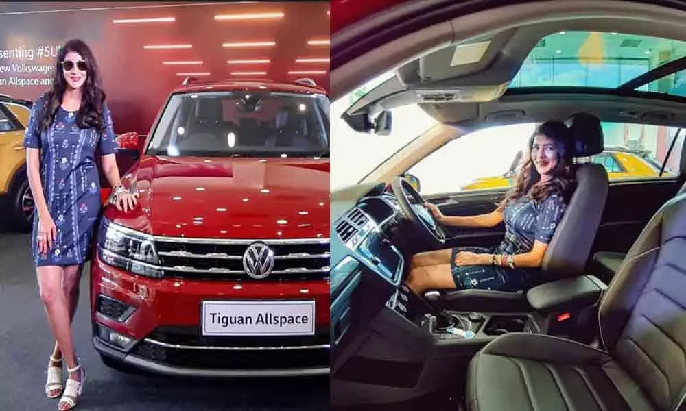 Volkswagen India launches its new seven-seater SUV Tiguan Allspace in Hyderabad