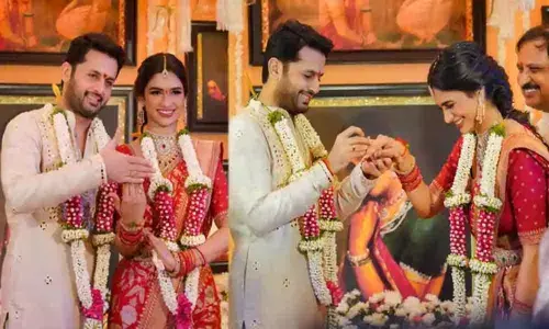 Tollywood Ace Designer Neeraja Kona Shares The Engagement Pics Of Nithiin And Shalini