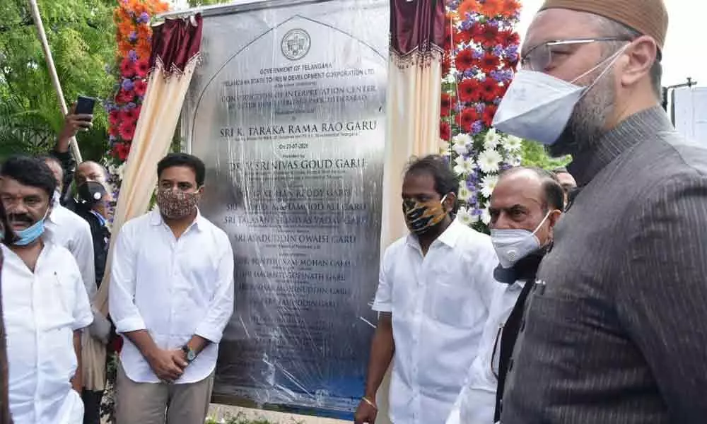 KTR lays foundation for another elevated corridor in Hyderabad