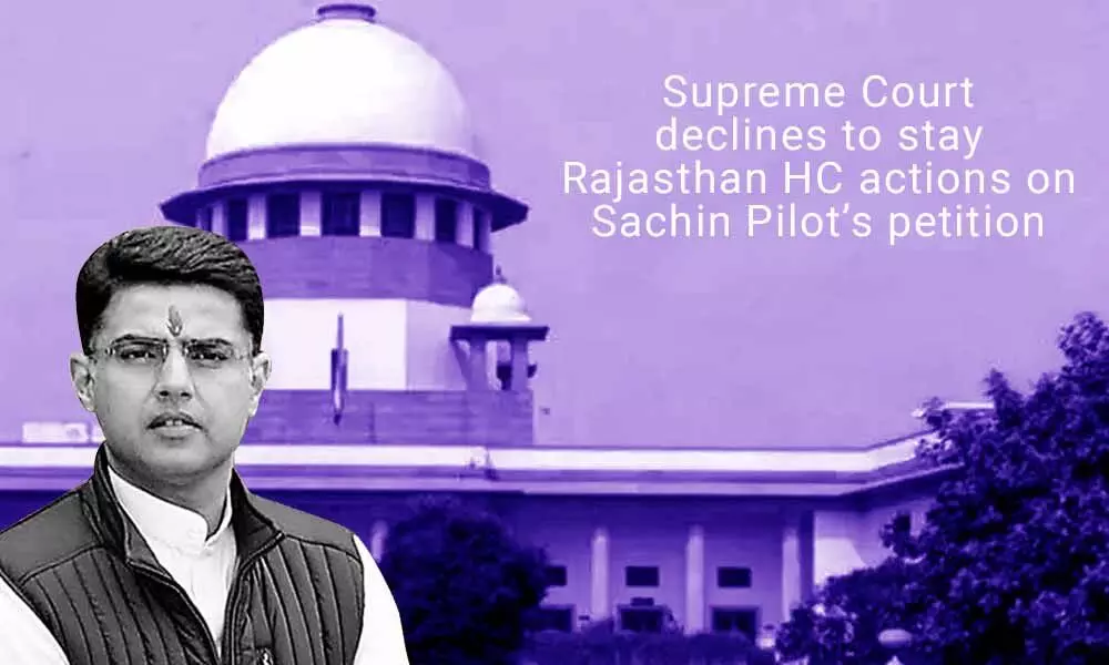 SC declines to stay Rajasthan HC actions on Sachin Pilots petition, postpones hearing