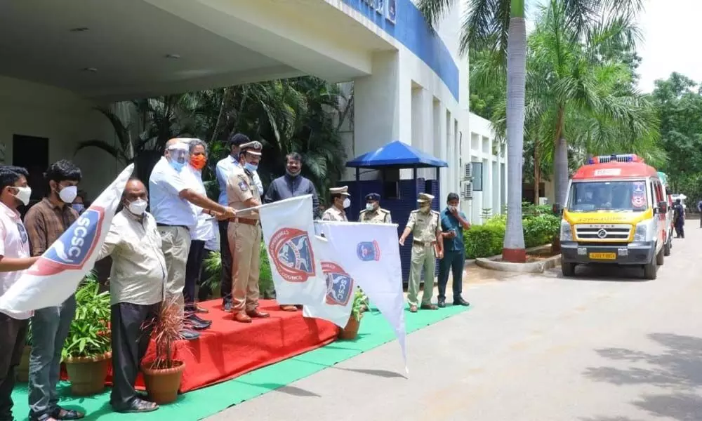 Cyberabad CP flags  off noble initiatives