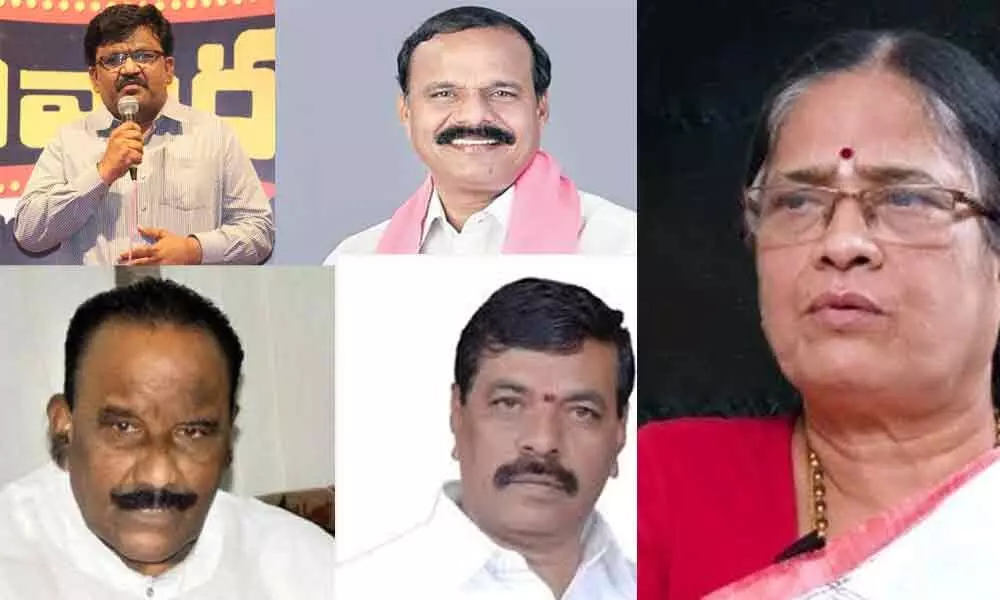 Karne Prabhakar, Naini, Baswaraju Saraiah, Deshapati Srinivas and Vani Devi