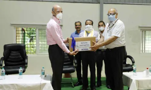 Secunderabad: Oxygen devices donated to Railway Hospital