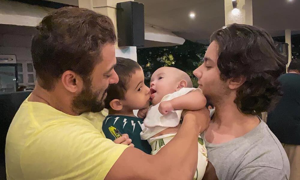 Salman Khan Drops A Beautiful Image Of His Little Munchkins Ahil And ...