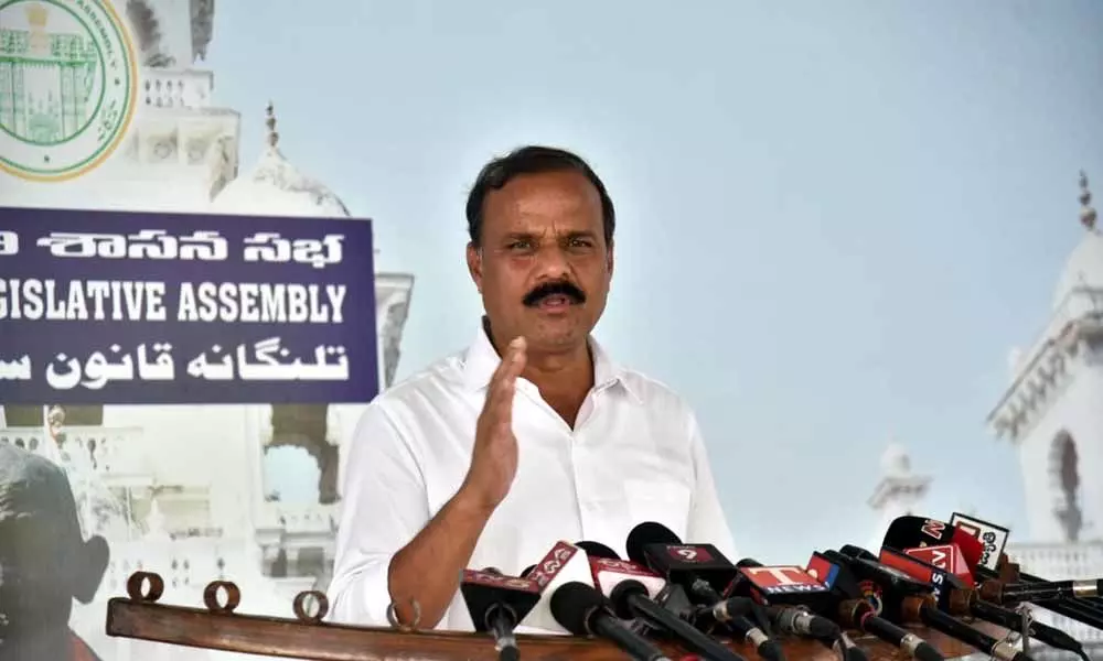 TRS ridiculed Congress partys Chalo Raj Bhavan in Hyderabad