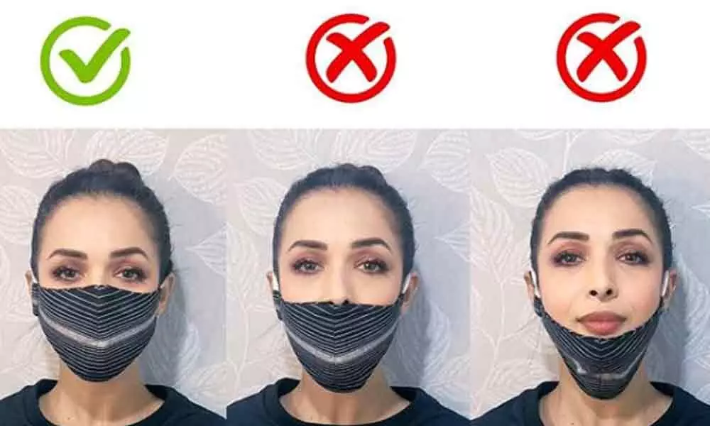 Malaika Arora Shows Off The Right Way Of Wearing A Mask