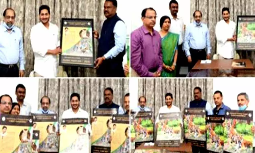 CM YS Jagan unveils World Tiger Day poster, showers praises on forest dept. officials