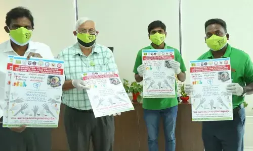 Additional DGP Sunil Kumar releasing poster at State police office on Thursday