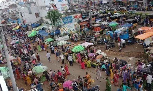 Vizianagaram: Physical distance norm goes for toss