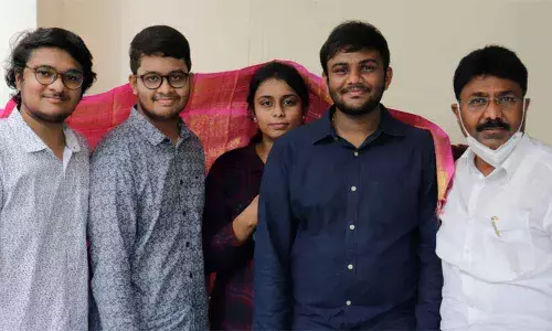 Education Minister Adimulapu Suresh pats SRM-AP students