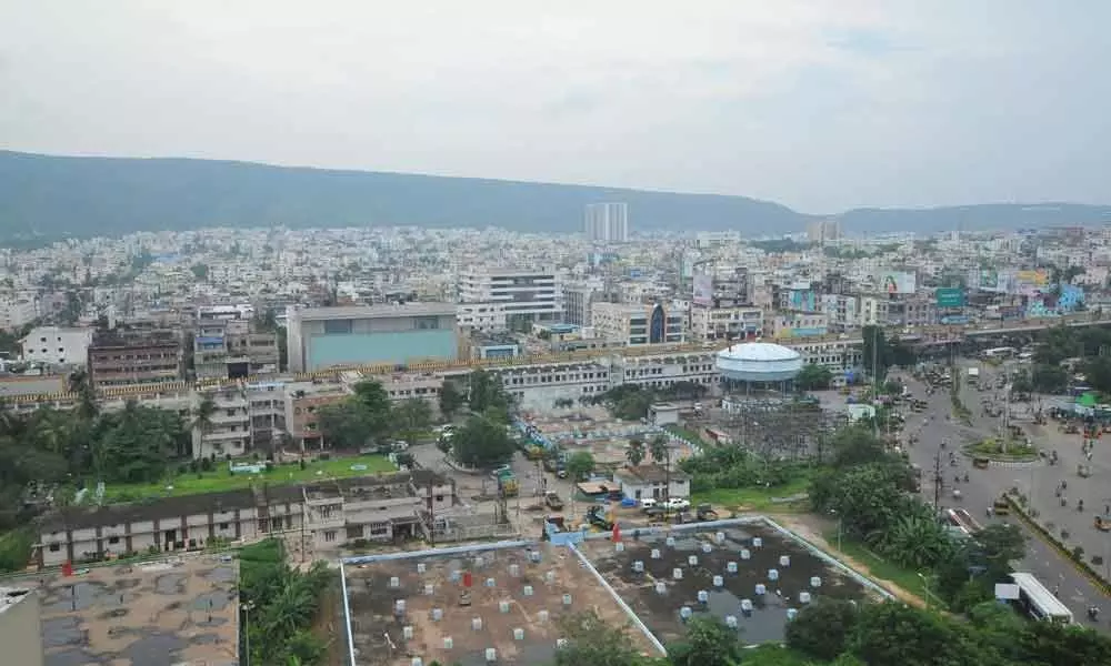 A view of Visakhapatnam which is going to be the executive capital of the State