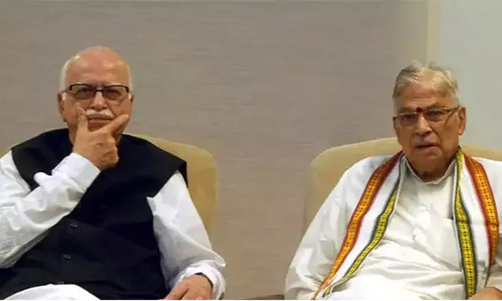 BJP leaders LK Advani and Murli Manohar Joshi