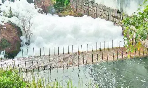 lakes at Miyapur and Kukatpally releasing toxic waste