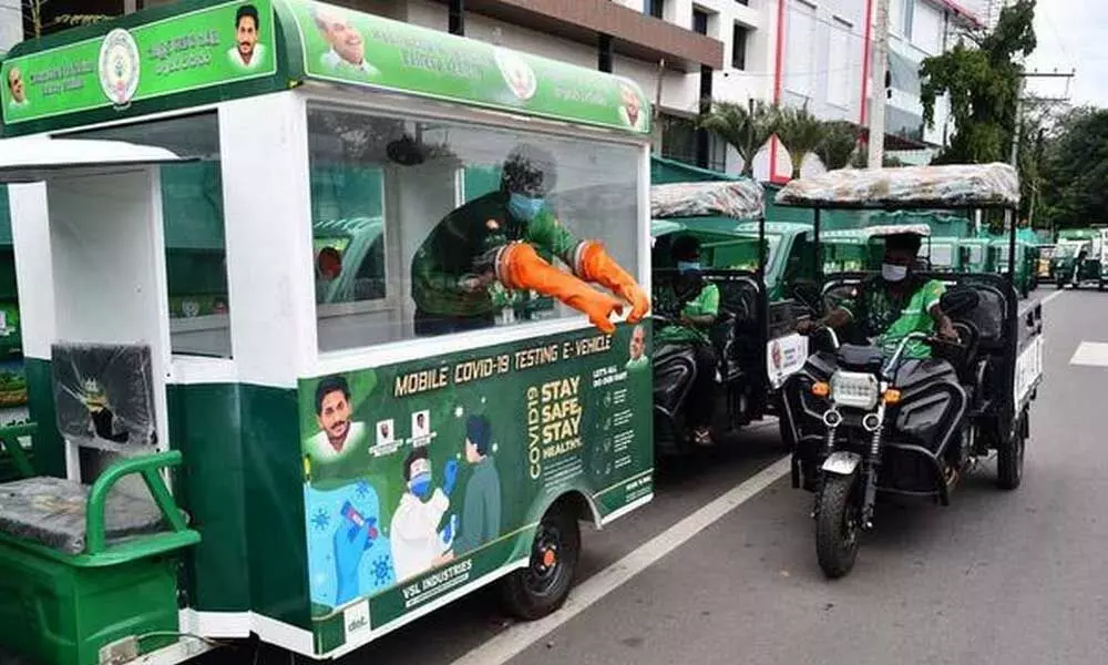 32 e-vehicles donated by Tamil Nadu firm flagged off