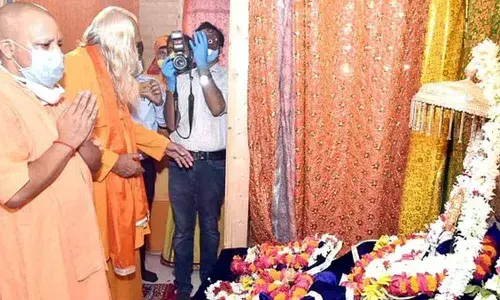 Yogi lights up his house with diyas ahead of bhumi pujan