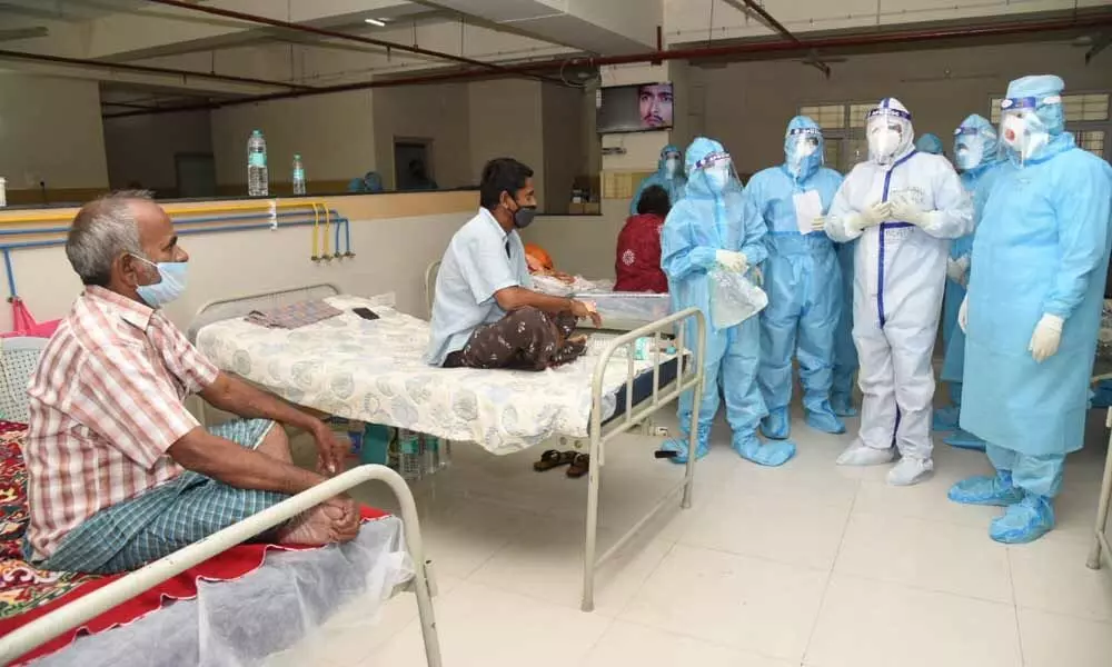 Alla Nani visiting state Covid hospital in Tirupati