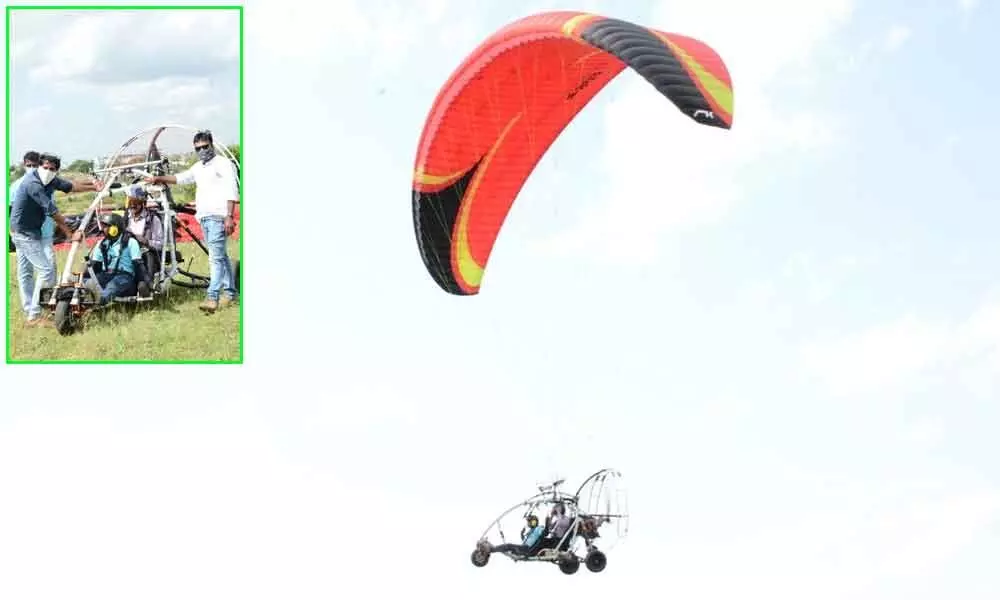 Keesara: Paraglider to be used for planting seedballs