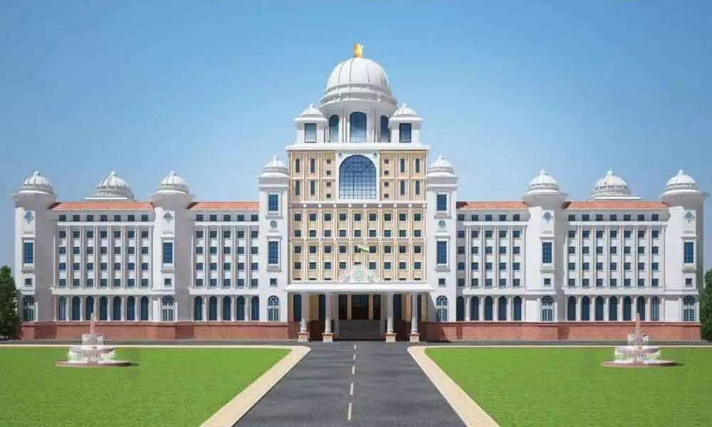 Telangana New Secretariat works on fast track