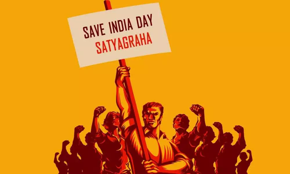 ‘Save India Day Satyagraha’ gets  leg up from all- India teachers’ association