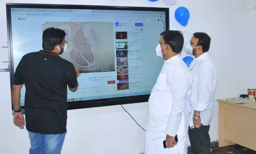 Deputy Chief Minister Amzath Basha inaugurating IDBP at AIMS Academy in Kadapa city on Friday.