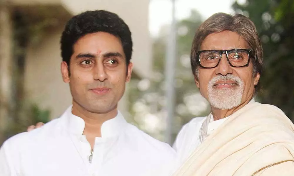 Amitabh Bachchan Welcomes His Son Abhishek Bachchan Back Home Post Covid-19 Treatment