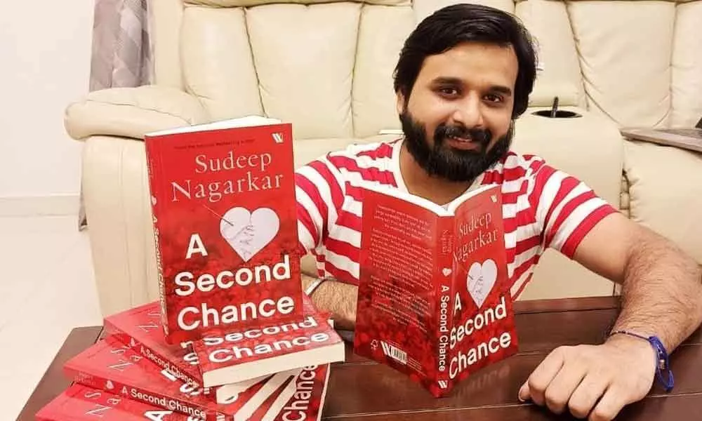 Author Sudeep Nagarkar with his recently-launched book A Second Chance