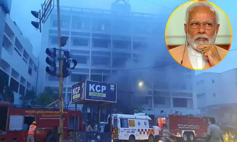 PM Modi dials CM YS Jagan, inquires about fire accident in Vijayawada