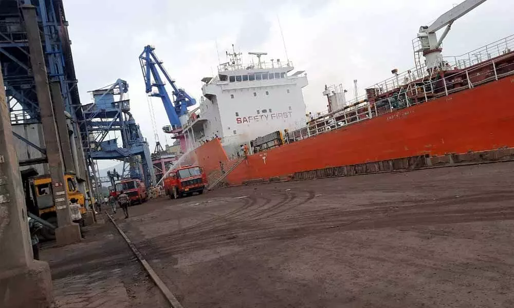 A minor fire breaks out at Visakhapatnam Port Trust, no casualties reported