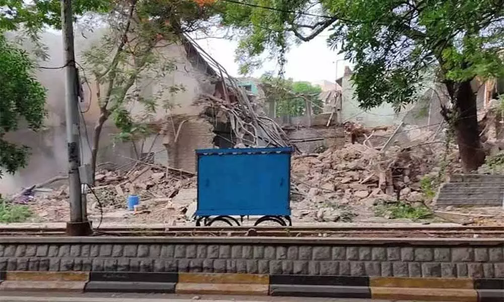 Finally, demolition of Telangana secretariat completed on Monday