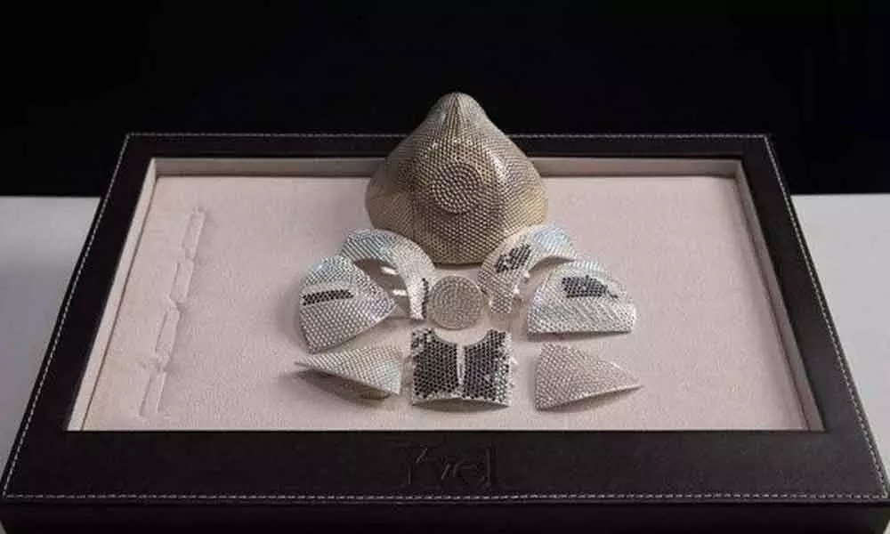 Israeli jewellers design diamond face mask worth 11 crore