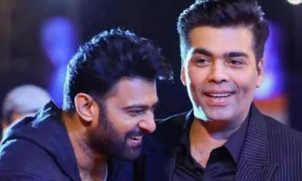 Prabhas with Karan Johar