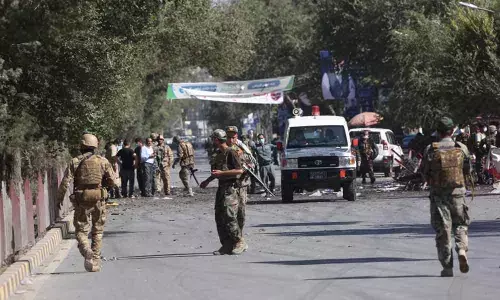 one person was killed and two others were injured in a magnetic mine blas