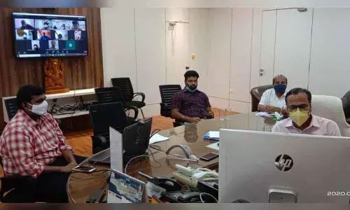 Divisional Railway Manager, Waltair, Chetan Kumar Shrivastava, addressing a virtual press conference in Visakhapatnam  Ton Wednesday