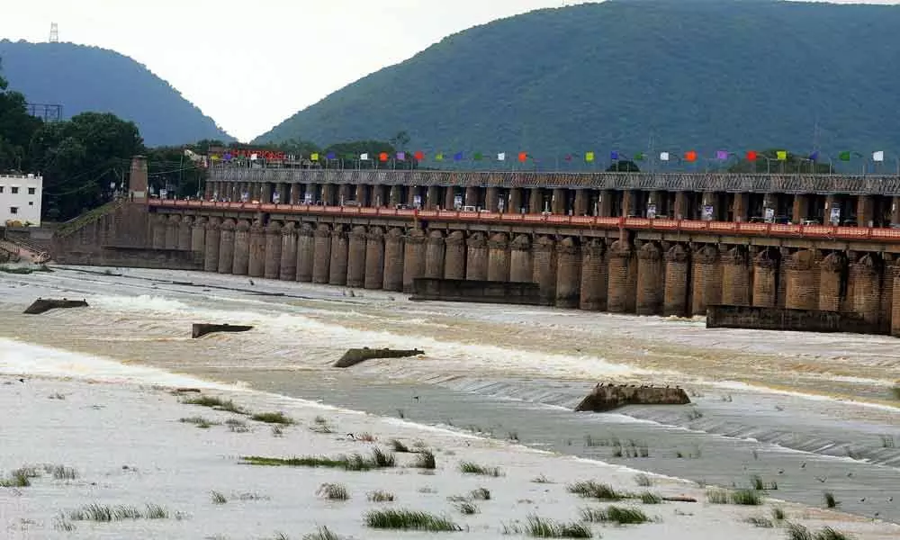 River Krishna in spate and all the reservoirs are brimming with copious inflows