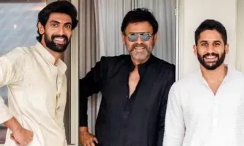 Rana Daggubati Poses With Venkatesh And Naga Chaitanya In All Smiles