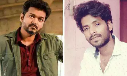 Thalapthy Vijay (Left); Vijays die hard fan Bala (Right)
