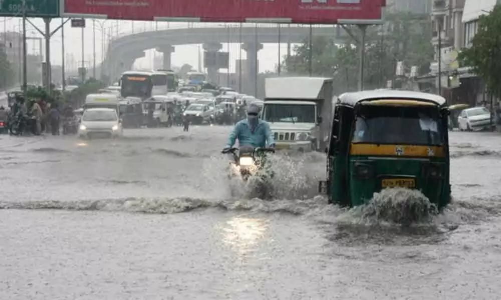 Torrential rain lash Jaipur