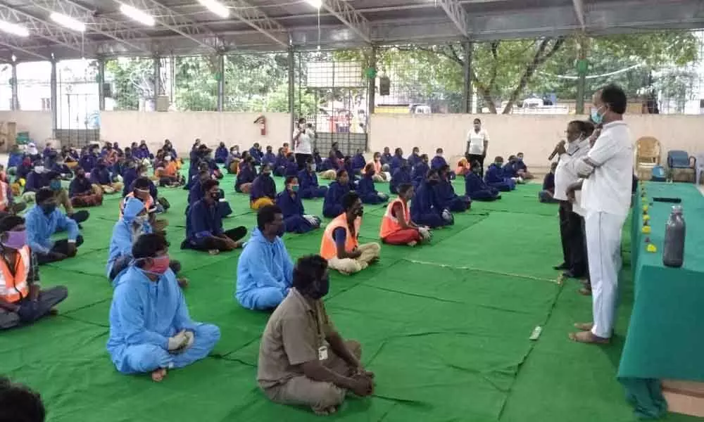 Yoga training camp for MCT health workers