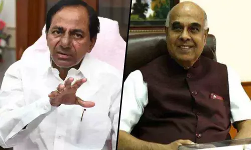 KCR & Transco, Genco CMD D Prabhakar Rao (Right)