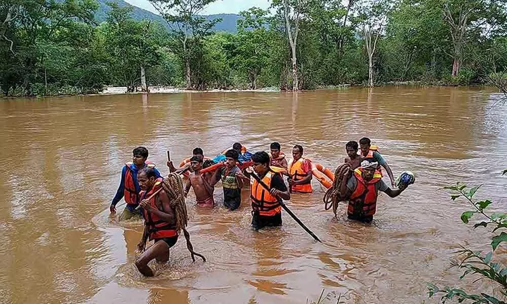 Flood in Mahabubabad