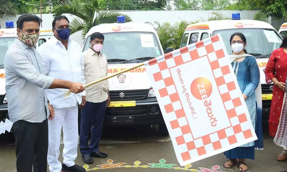 ZEE donates ambulances, PPE kits to Telangana government