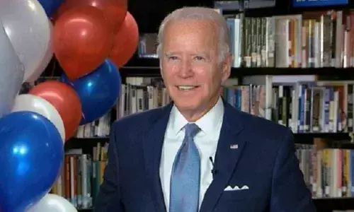 Democrat Biden to take on Trump