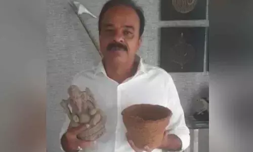 MP Ranjith Reddy accepts eco-friendly Ganesh challenge