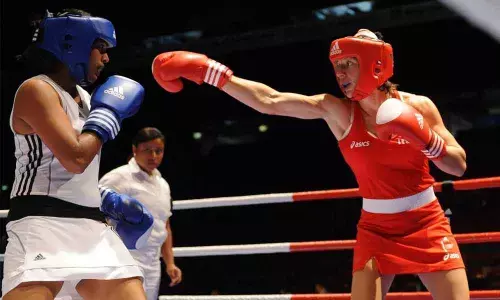 Girls can put on gloves and pack a punch