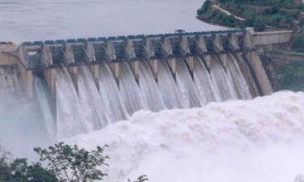 Srisailam project gates lifted as inflow increases amid incessant rains